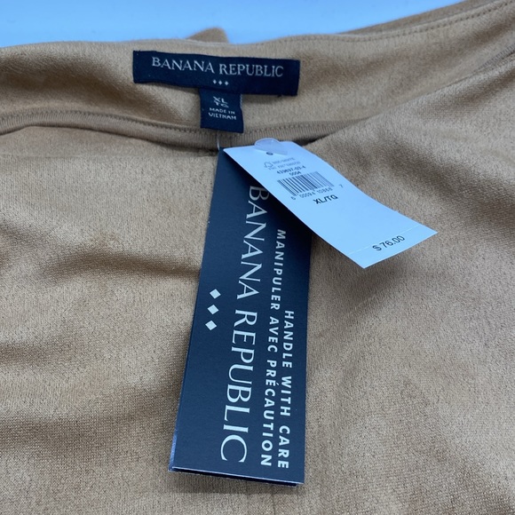 BANANA REPUBLIC Faux suede top - Picture 4 of 4
